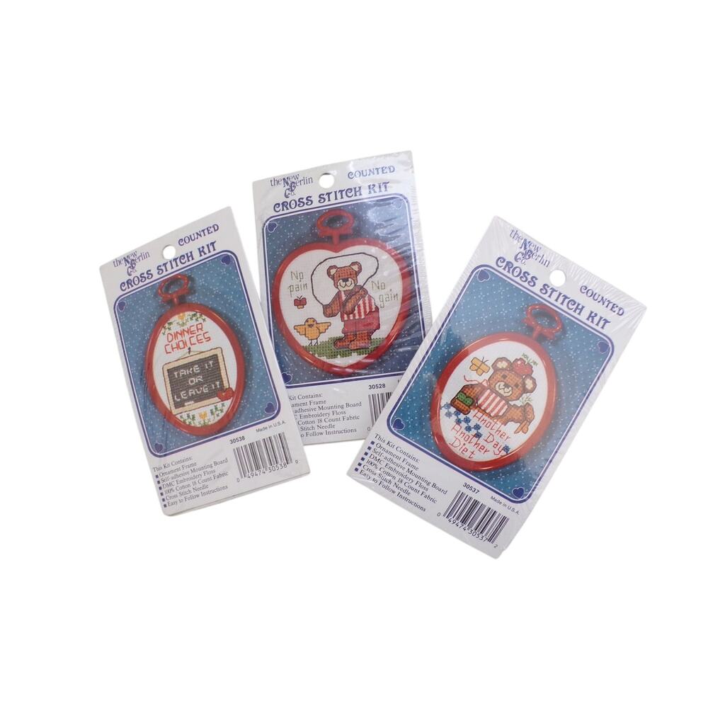 New Berlin Counted Cross Stitch Kits Mini Dieting Food Theme #30537 30538 30528